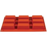 Moule silicone Pavoni - 9 gâteaux rectangulaires